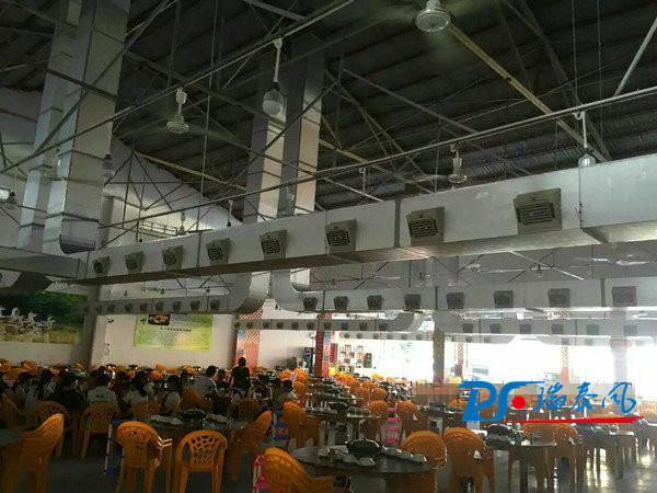 餐廳降溫解決方案——安裝潤東方環(huán)?？照{(diào)圖片